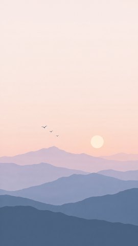 Layered mountains
