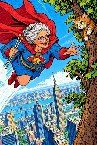 Grandma saves the day