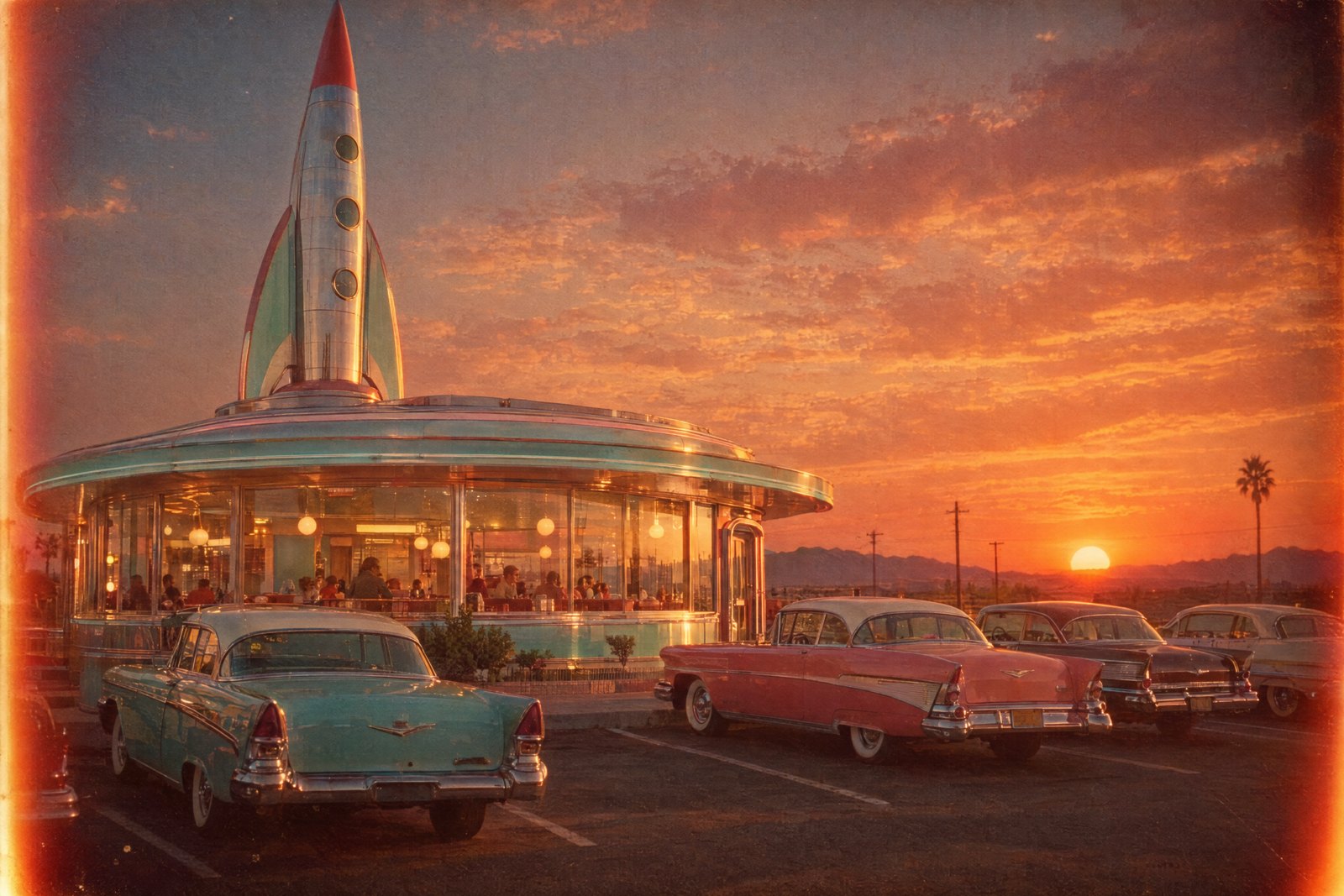 Retro rocket diner
