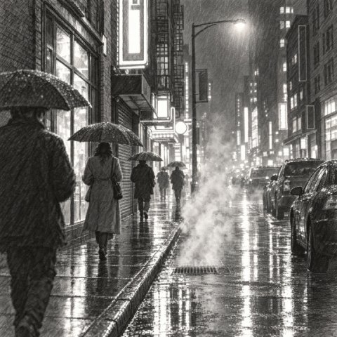 Sketch Neon city