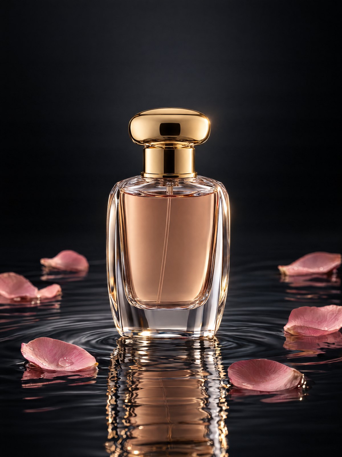 Perfume on black water