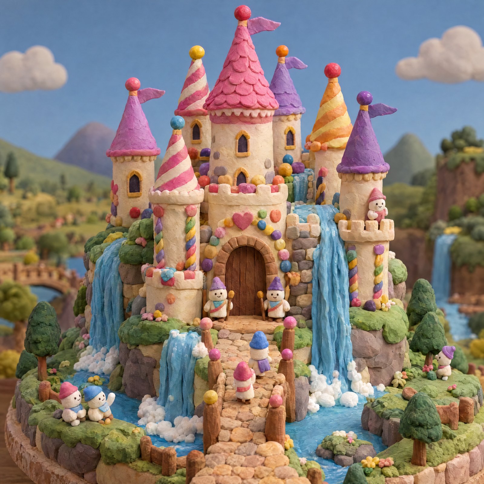 Candy castle cake