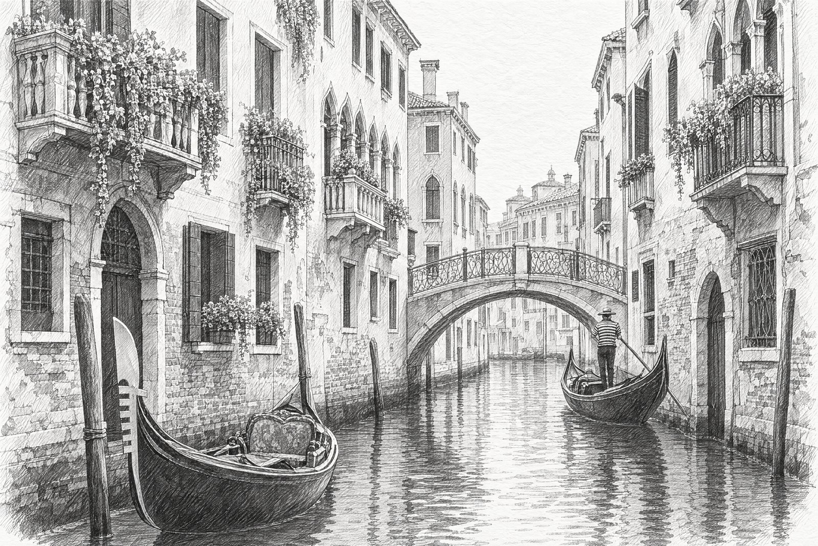 Venice canal sketch