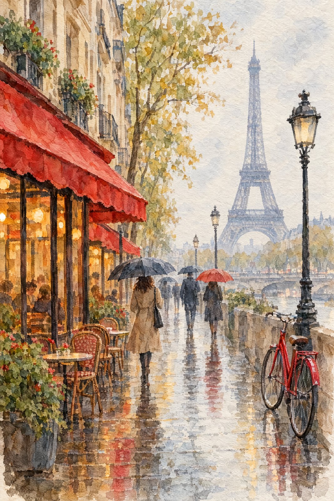 Paris in the rain